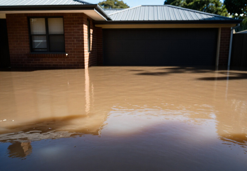 Before and After Flood Damage in Rosebery